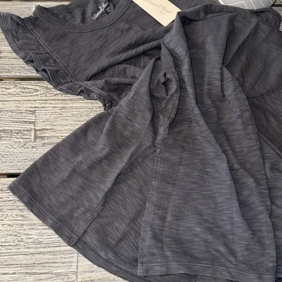 Women’s Good Threads Frilled Sleeved Long Dress, Gray, Sz XS - Picture 4 of 4